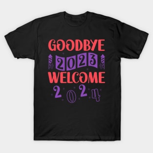 Goodbye 2023 Welcome 2024 T-Shirt